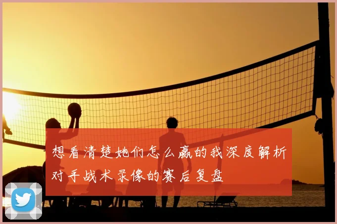 想看清楚她们怎么赢的我深度解析对手战术录像的赛后复盘